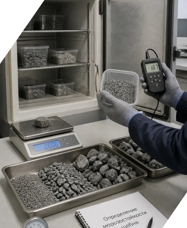 Определение морозостойкости щебня в Балашове от 3559 р. | ЭкспертизаРоссия