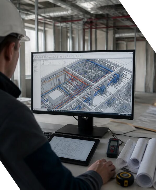 Создание BIM модели инженерных сетей для объектов в Балашове